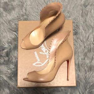 Christian Louboutin Shoes | New So Kate 120 Nude Pumps | Poshmark